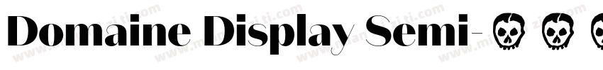 Domaine Display Semi字体转换